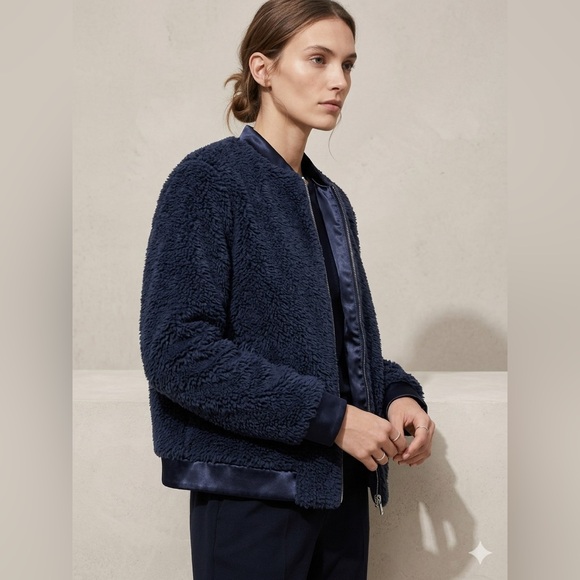 Theory Other - Women's Theory 2.0 IWG Reversible Bomber Jacket - Gorgeous! Navy Blue Sz S